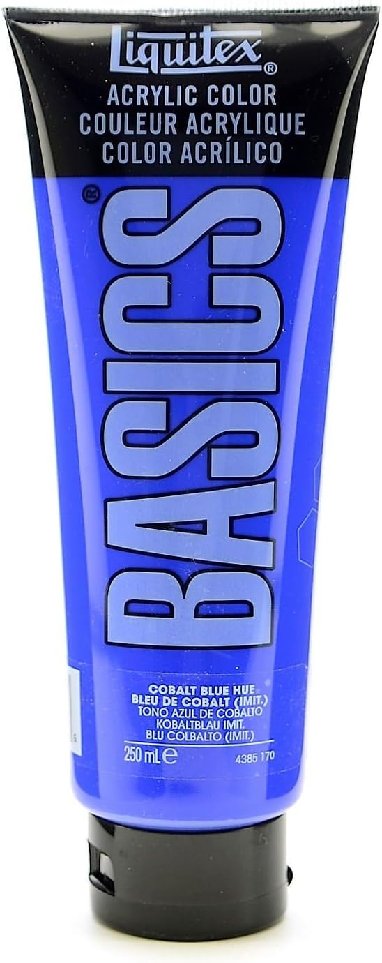 Liquitex BASICS Acrylic Paint, 250ml Tube, Cobalt Blue Hue by Liquitex