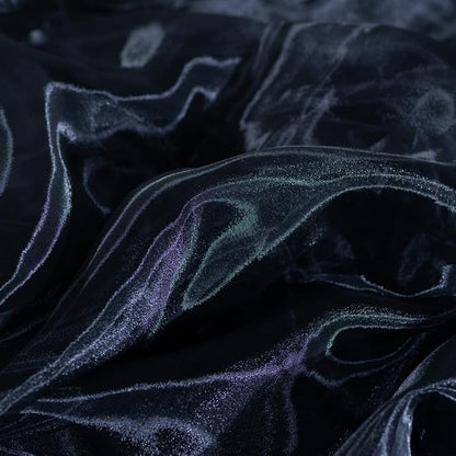 Fynite Black Organza Fabric by The Yard | 5 Yard Long | 44" Wide | Bridal Soft - Image 4