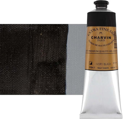 Charvin Extra Fine Oil Paint, Ivory Black 150 ml by Unknown