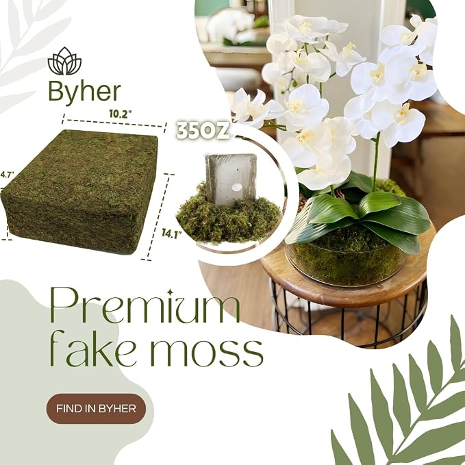 BYHER 35 OZ Large Capacity Fake Moss - Image 5