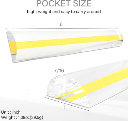 MAGDEPO 2X Bar Magnifying Ruler 6" - Image 2