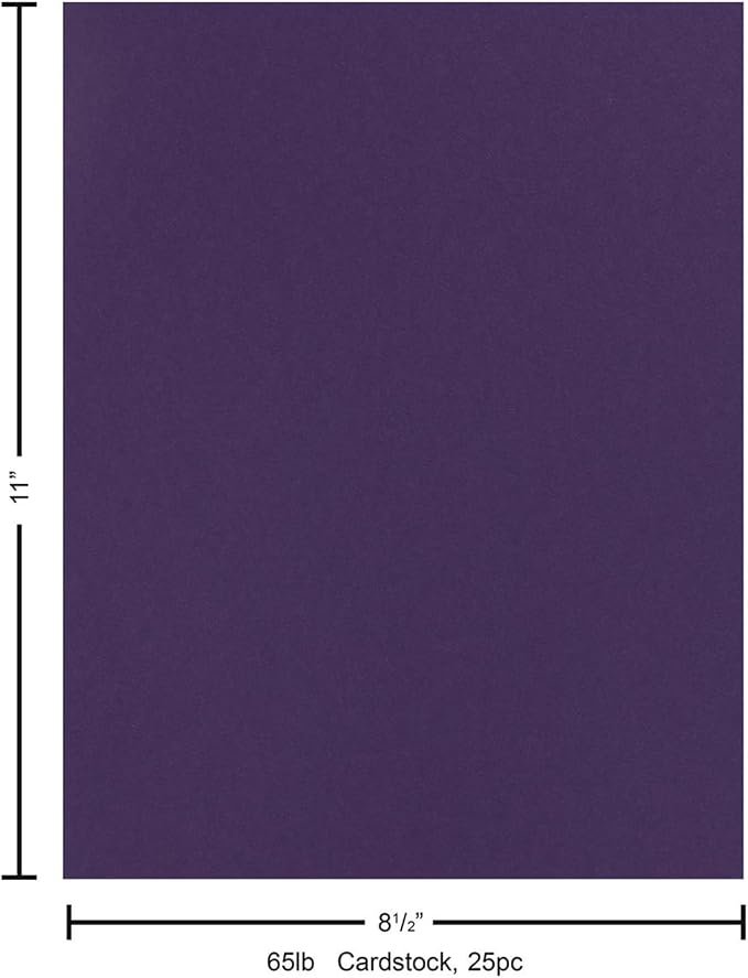 PA Paper Accents Stash Builder Cardstock 8.5" x 11" Royal Iris, 65lb colored - Image 6
