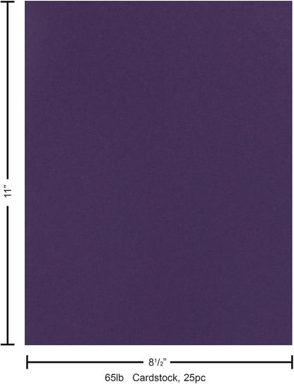 PA Paper Accents Stash Builder Cardstock 8.5" x 11" Royal Iris, 65lb colored - Image 6