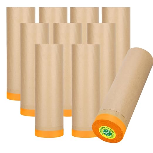 Tape and Drape 20" x 50' Paint Masking Paper Roll by xianshengle