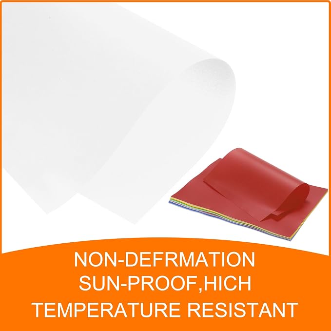 MECCANIXITY Colored Vellum Paper, 20 Sheet White Transparency 11.7 x 8.2 - Image 5