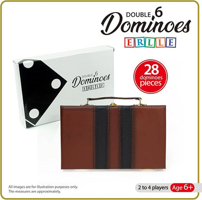 ERLLE - Premium Double 6 Dominoes Set, Classic Domino Game - Image 8