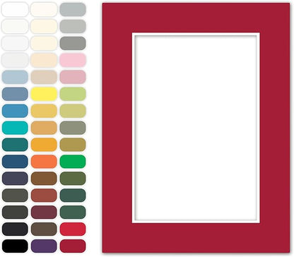 Poster Master Deep Red Matboard – 4-Ply Acid-Free Picture Mat Board by PosterMaster