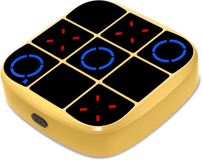 Tic-Tac-Toe Bolt Game, 4-in-1 Handheld Puzzle Games Console, Electronic by KOQQQ