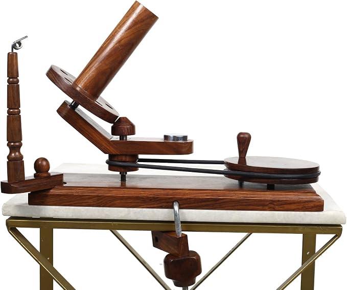 Bhartiya Handicrafts Rosewood Yarn Winder | Large Capacity 10 oz Wooden Yarn - Image 8