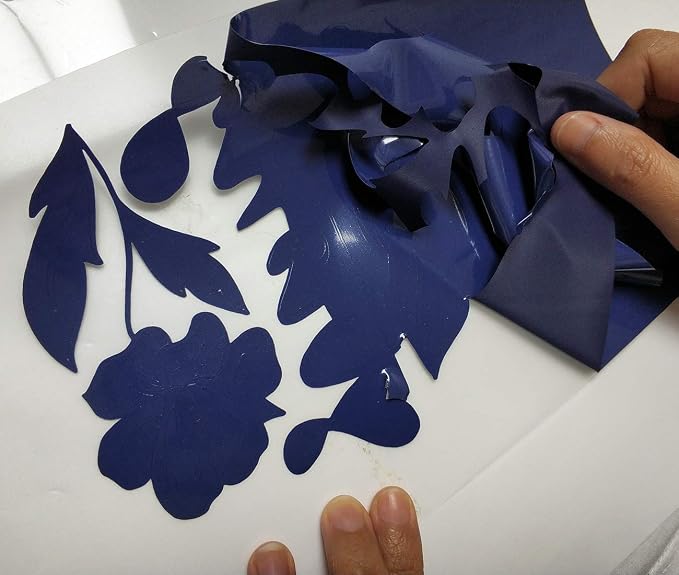 guangyintong Heat Transfer Vinyl Navy Blue HTV Rolls, Matte Surface HTV Vinyl - Image 3