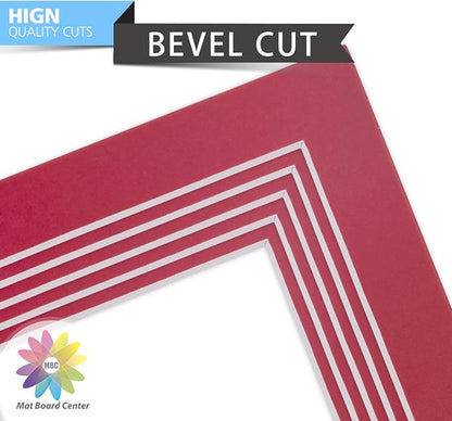 Mat Board Center, 5x7 for 4x6 China Red Color Mats - Image 4