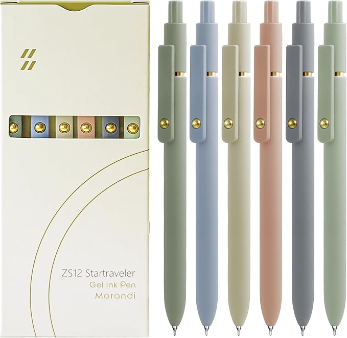 Gel Pens, 0.5mm Fine Point Smooth Writing Pens, High-End Series Retractable Pens by UIXJODO