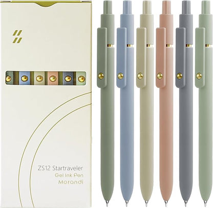 Gel Pens, 0.5mm Fine Point Smooth Writing Pens, High-End Series Retractable Pens by UIXJODO
