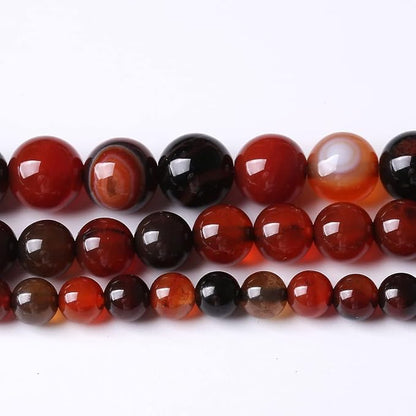 32PCS 12MM Red Persian Agate Stone Beads Energy Healing Beads - Image 2