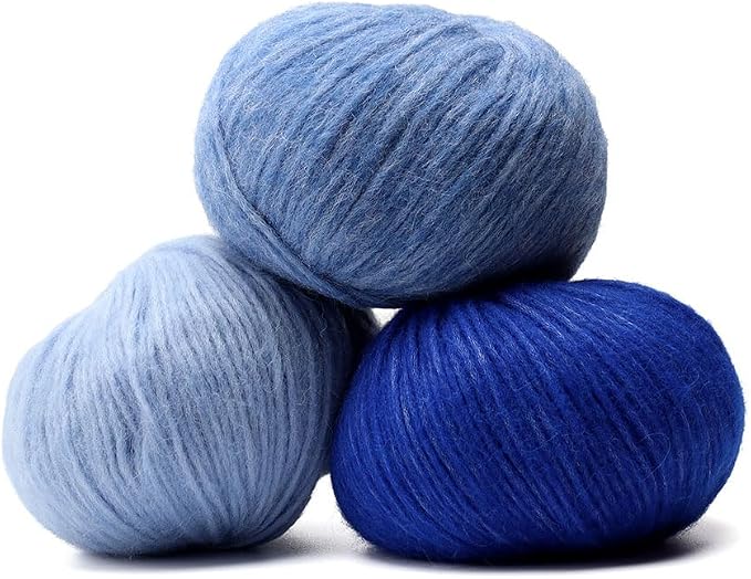 Pullu - Baby Alpaca Merino Wool Yarn Set of 3 Skeins Worsted Weight - Sourced - Image 8