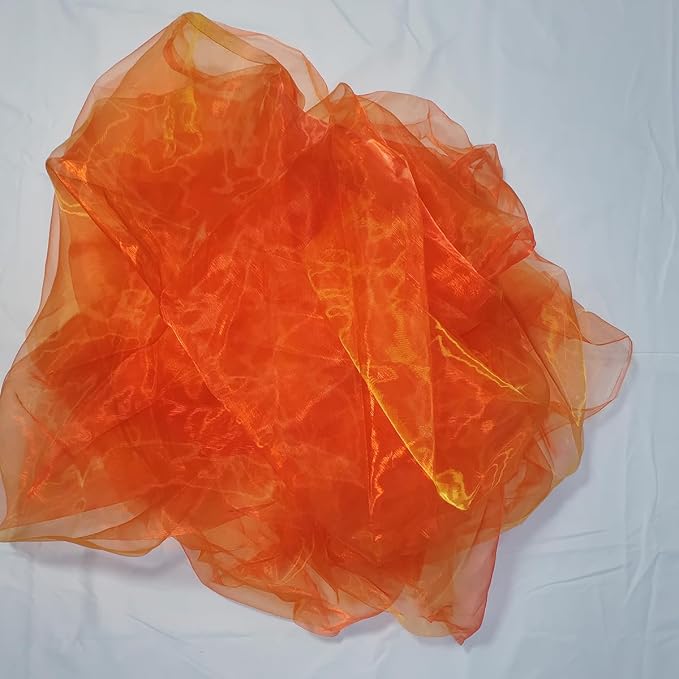 Two-Tone Iridescent Holographic Organza Fabric - Image 4