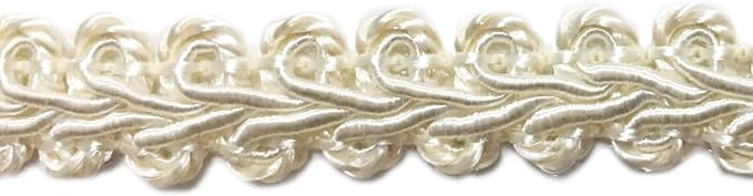 BEL AVENIR Braid Trim 1/2 inch 13.6 Yards French Gimp Basic Sewing Polyester by BELAVENIR