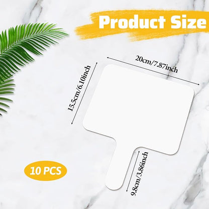 10 Pcs Dry Erase Answer Paddles 10x8 Inch Handheld White Boards Mini Double - Image 2