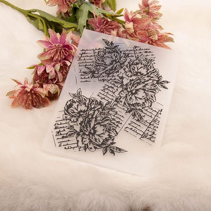 6Pcs Flower Leaf Embossing Folders DIY Craft Paper Card Embossing Template - Image 7