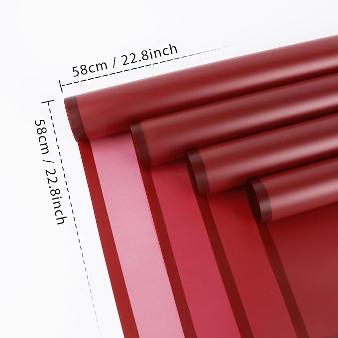 FUHITIM 20 Sheets Flower Wrapping Paper - Image 2