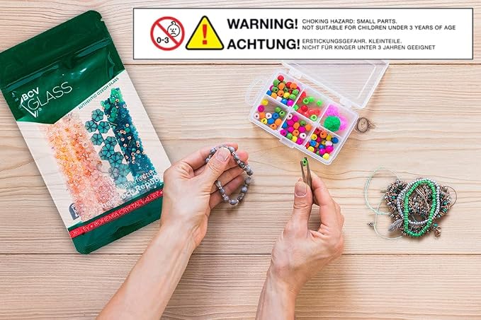 0.9oz of All MATUBO Glass Bead Mix, 0.2-0.4inch, Mixed Colors - Image 5