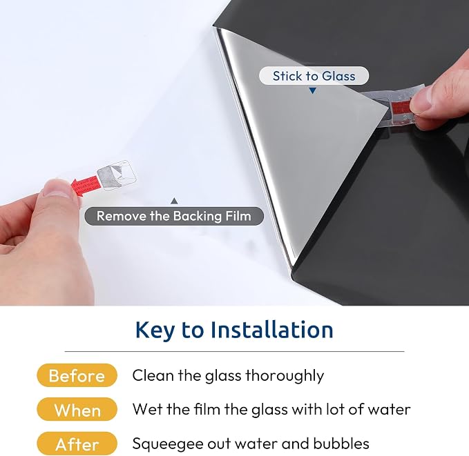 rabbitgoo Window Privacy Film One Way Window Tint - Image 8