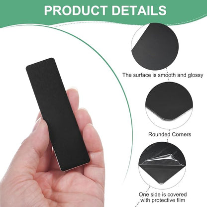 20-Pack Anodized Aluminium Laser Engraved Mount Metal Plate 3x1x0.02 Inch - Image 2