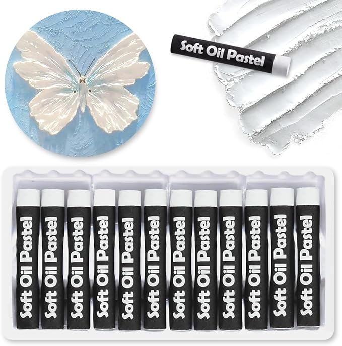 Mifuner Soft Oil Pastels Set, Single Colors Heavy Oil Pastels Vibrant and Creamy by Mifuner