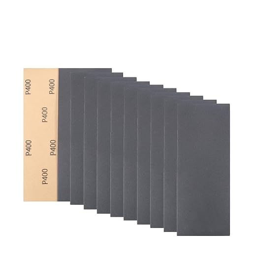 30Pcs 9 x 3.6 Inchs 400 Grit Wet and Dry Handmade Universal Sanding Sheets by BuyTueascallkproductsnow