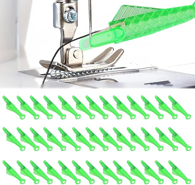 40Pcs Fish Mouth Sewing Machine Needle Threader, 2025 New Upgraded Automatic by JXYT