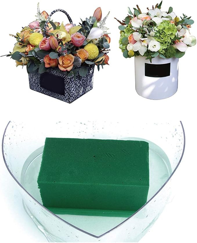 6 PCS Floral Foam Bricks, Florist Flower Foam Green Bricks Flower Arrangement - Image 4