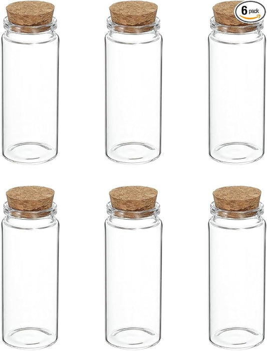 uxcell 6Pcs Mini Glass Bottles by uxcell
