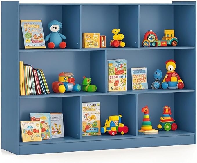 Toy Storage Organizer, 2-Tier Kids Bookshelf, 5 Cube Kids' Bookcases, Cabinets by IFANNY