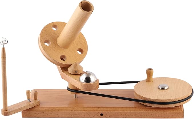 Wooden Yarn Ball Winder – Hand Crank Beechwood Swift - Image 6