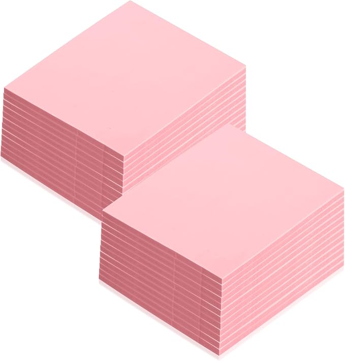 24 Pcs 2" x2" Pink Rubber Art Soft Linoleum Carving Block, Rubber Crafts by kymqlyw
