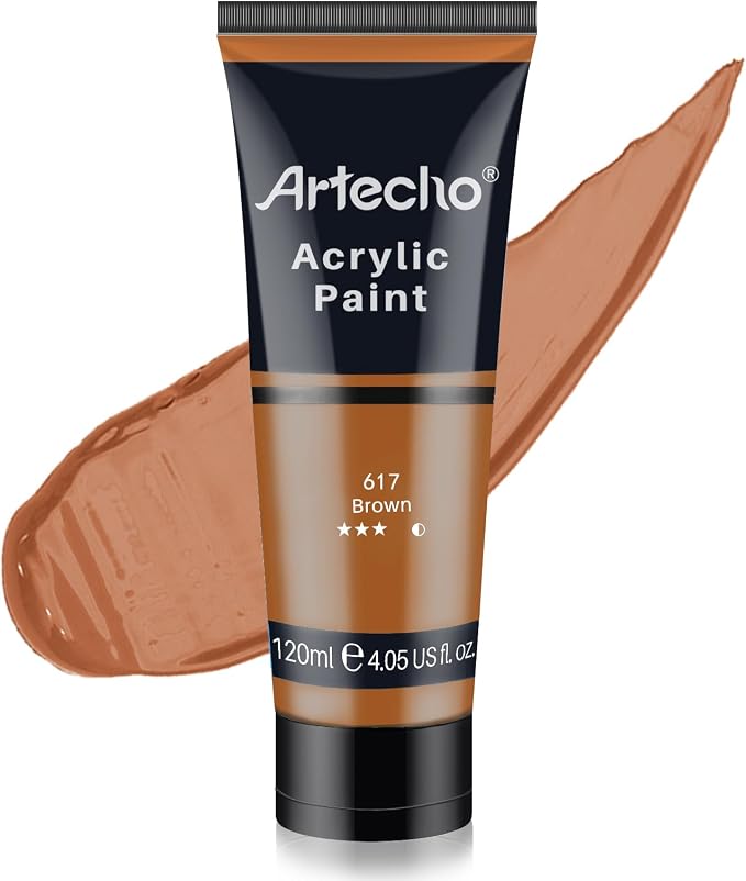 Artecho Brown Acrylic Paint Tubes, Art Craft Paints by Artecho