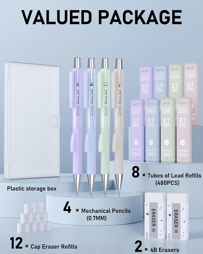 Four Candies Cute Mechanical Pencil Set - Image 7