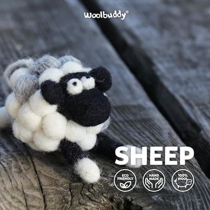 Woolbuddy Needle Felting Kit for Beginners & Adults – DIY Sheep Animal Craft - Image 3
