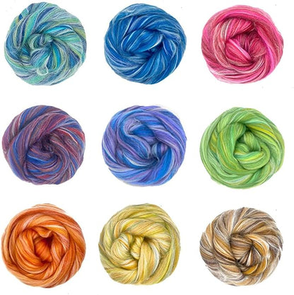 Revolution Fibers – Constellation Range Roving | Multicolored Tonal Blend of - Image 6