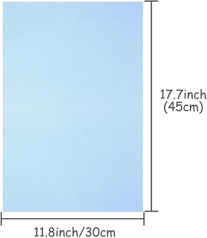 Caydo 8 Pieces Aida Cloth 8 Color 14 Count Classic Reserve Cross Stitch Fabric - Image 3