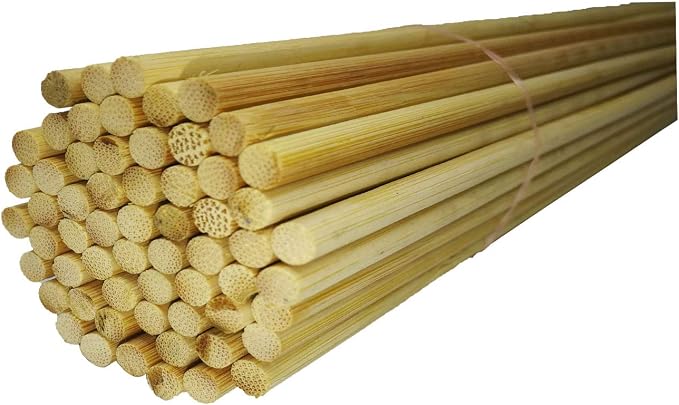12 Inch Long and 16 Inch Long Natural Blank Round Unfinished Bamboo Dowel Rods - Image 3