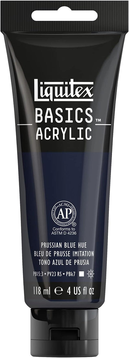 Liquitex BASICS Acrylic Paint, 118ml Tube, Prussian Blue by Liquitex