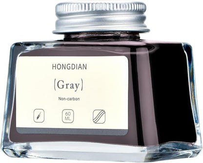 Hongdian Fountain Pen Bottled Ink Gray, 60ml Fountain Pen Ink Bottled - Image 4