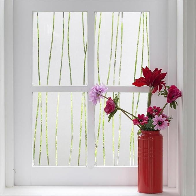 Finnez Window Privacy Film Decorative Frosted Window Cling Privacy Film by FINNEZ