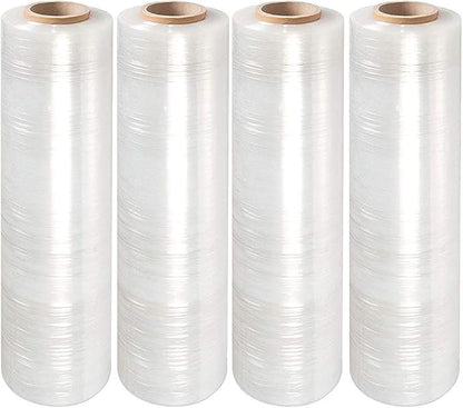 PackageZoom 8 Rolls 15" x 1500 Ft Stretch Wrap Heavy Duty, 55 Gauge High by packagezoom