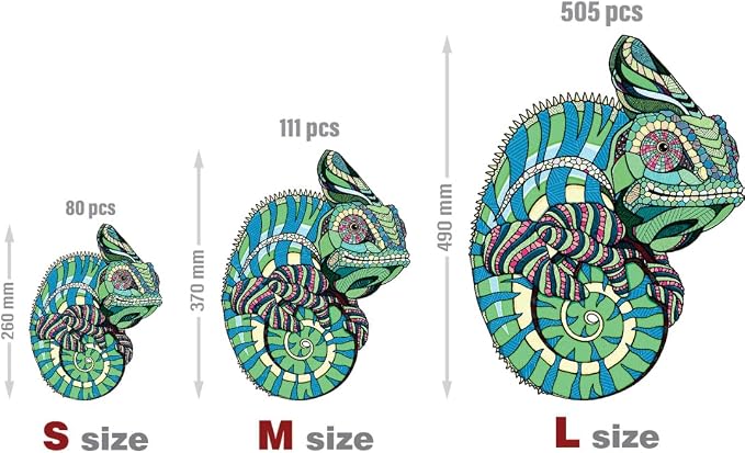 Chameleon S Wooden Puzzle - Image 5