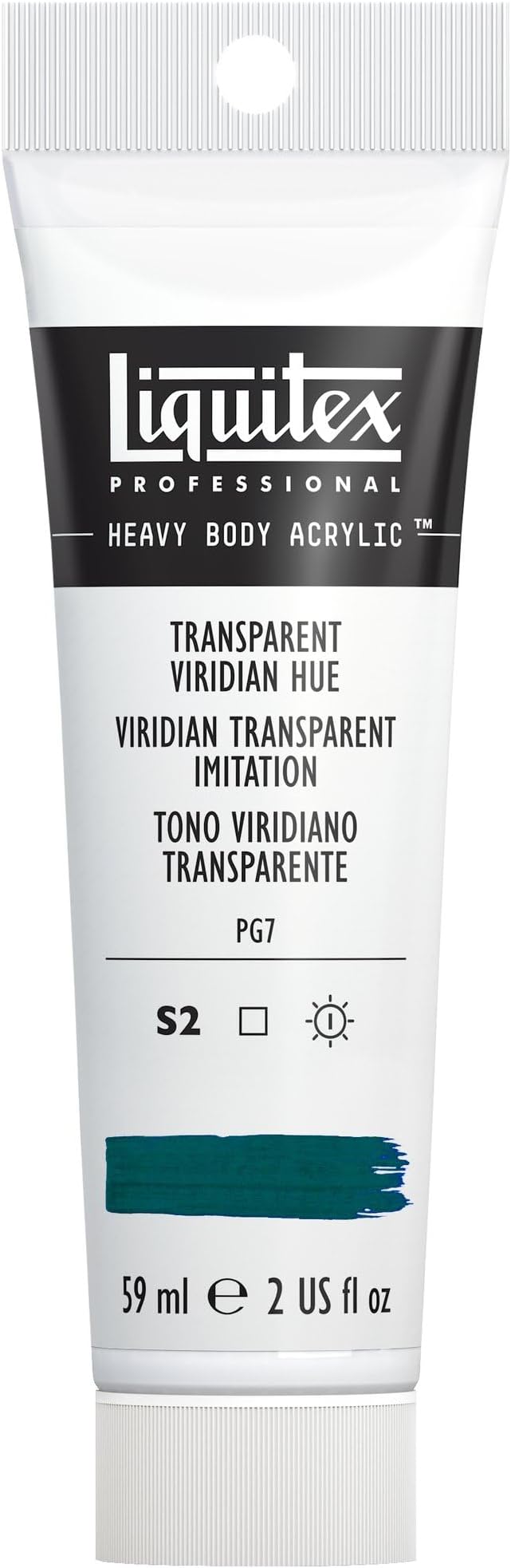 Liquitex Professional Heavy Body Acrylic Paint, 2-oz Tube, Transparent Viridian by Liquitex