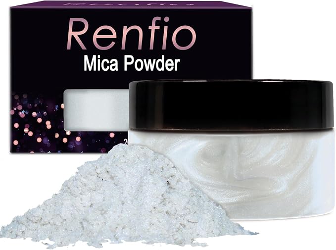 Renfio 100g Mica Powder Pigment, Metallic Natural Dye Mineral Pearl Shimmer by Renfio