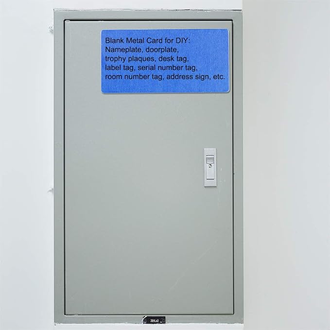 uxcell Blank Metal Card 100x50x0.8mm Anodized Aluminum Plate - Image 4