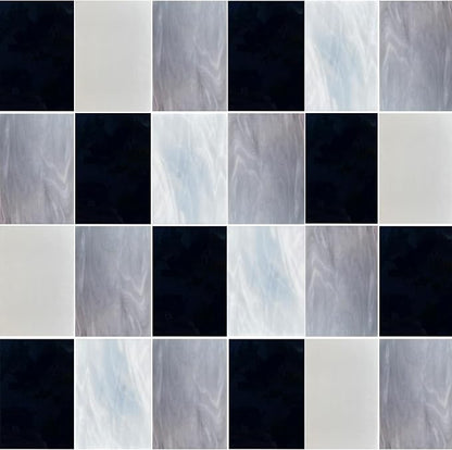 24 Sheets Stained Glass Sheet Black White Gray Collection, 4 X 6 inch Art Glass - Image 2